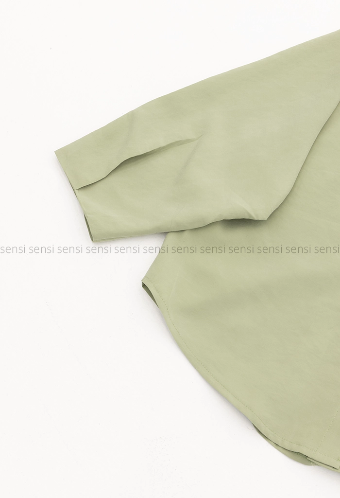 شومیز ساده رنگی آستین پیله کد1005281